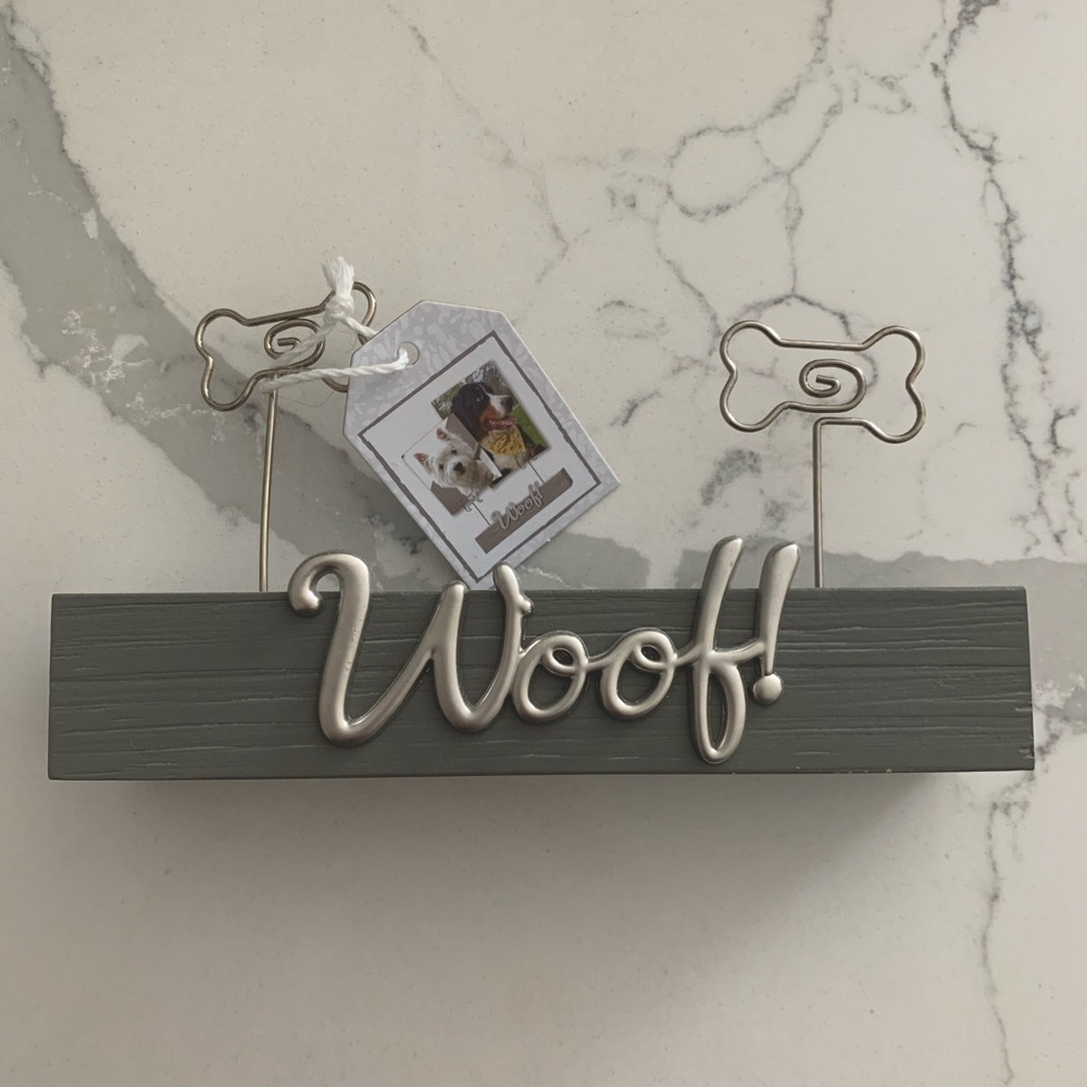 Woof dog picture frame - NWT